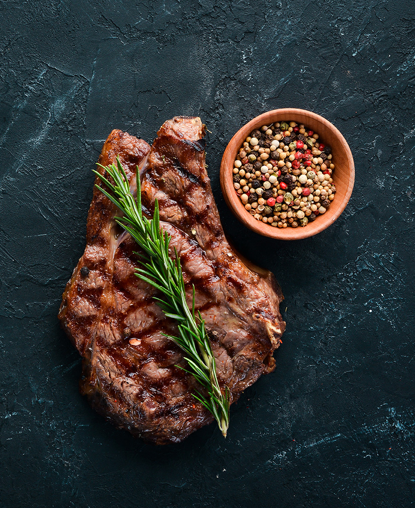 Steak mit Rosmarin