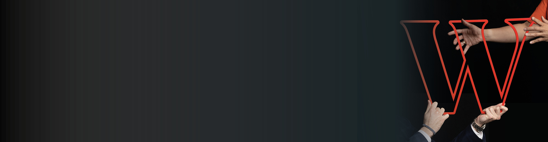 Dunkler Hintergrund mit dem Wedl W