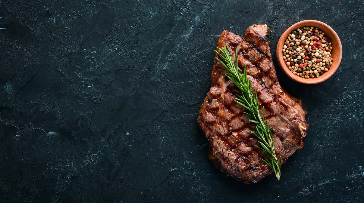 Steak mit Rosmarin